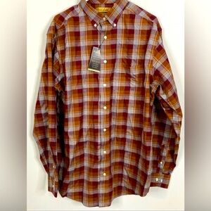 Roundtree & Yorke Men’s Button Down Long Sleeve Shirt 🍂🍁 Perfect for Fall NWT